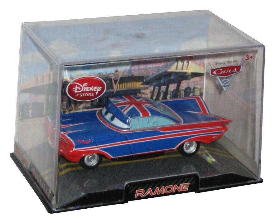 Disney Cars 2 Movie UK Blue Red Ramone Union Jack Die Cast 1 43