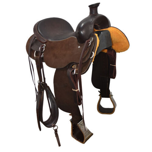 Selle De Barrel Racing RIDEX En Cuir Avec Cristaux – Modèle Trail – Fabriquée En Inde
