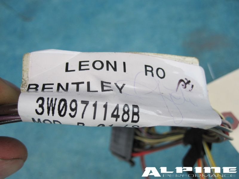 Bentley Continental GT Trunk lid wire harness