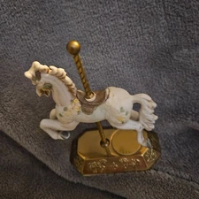 Vintage Westminster Carousel Collection Carousel Horse Brass Bottom Mini