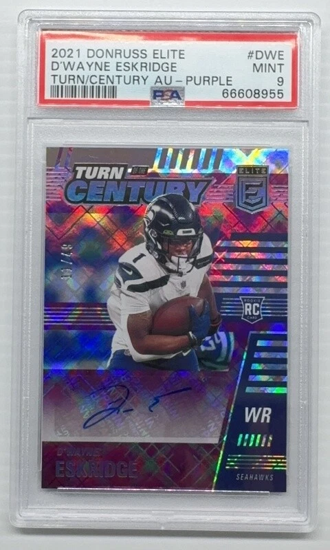 D'Wayne Eskridge Panini Donruss Elite Turn of the Century Autographs #DWE Purple