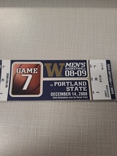 Portland St Washington Huskies Men's Basketball Ticket Stub Unused 12/14/2008