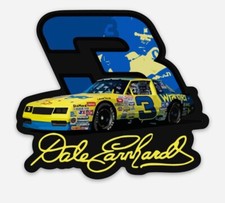Dale Earnhardt Wrangler NASCAR Retro Vinyl Sticker Decal