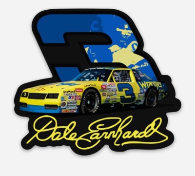 Dale Earnhardt Wrangler NASCAR Retro Vinyl Sticker Decal | eBay