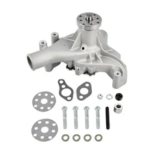 Satin High Volume Long Water Pump For SBC Small Block Chevy 283 305 327 350 400