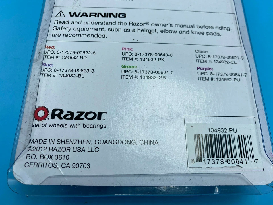 Ruedas serie A Scooter con rodamientos (juego de 2) - púrpura Foto 4 de 4