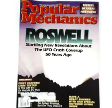 Popular Mechanics Magazine July 1997 Roswell UFO Crash Coverup Great Fireworks