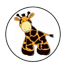 48 Giraffe!!!  ENVELOPE SEALS LABELS STICKERS 1.2" ROUND