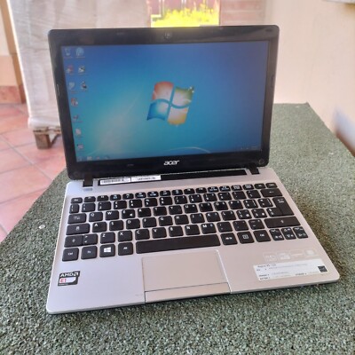 Gaming Notebook Windows 7 AMD E1 RAM 4GB SSD 120GB GPU 512MB Acer Aspire V5