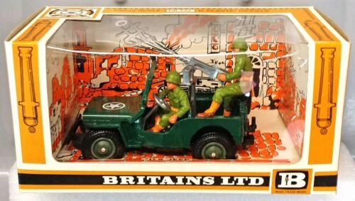 Soldados de juguete Jeep Britains