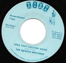 The Nichols Brothers: "Love That Country Music" - ultrarare '83 DJ - play NM!