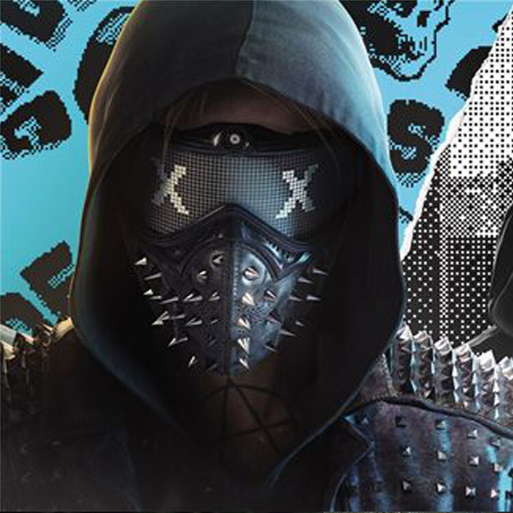 Watch Dogs 2 Dedsec Aiden Pearce Wrench Mask Cosplay Helmet