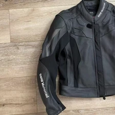 BMW Motorrad Men's Black Motorcycle Motorbike Racing Leather Jacket
