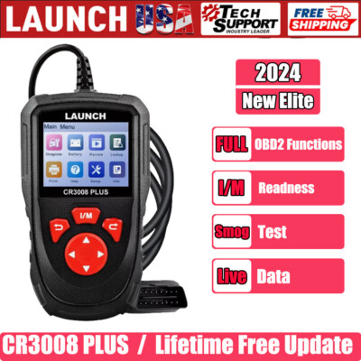 LAUNCH CR3008 PLUS Car OBD2 Scanner Code Reader Check Engine Diagnostic Tool USA