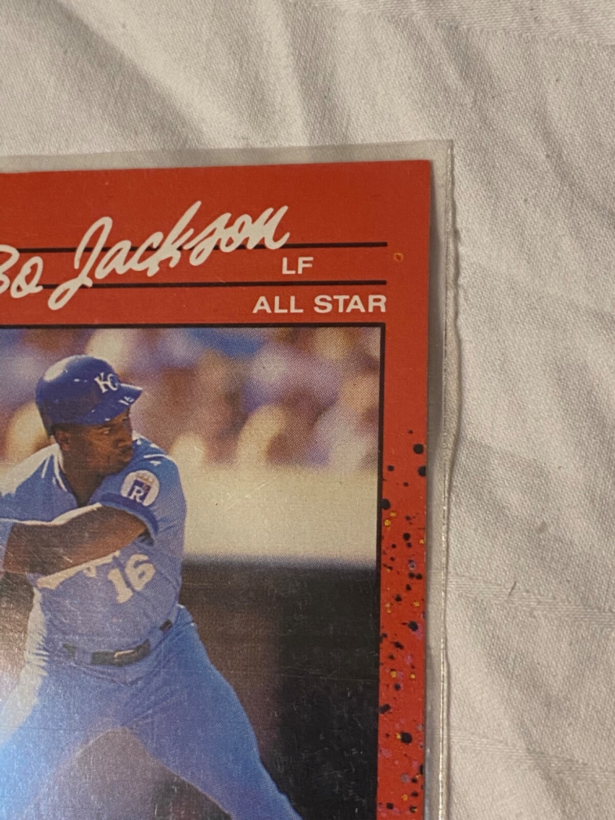 RARE Bo Jackson TRIPLE ERROR 1990 DONRUSS All Star NO DOT/TM after INC KC Royals - Picture 9 of 9