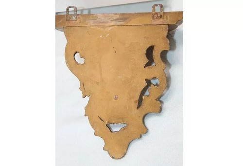 045R) Konsole Gold geschnitzt für Wanduhren Laternenuhren Holz um 1880 France - Bild 4 von 7