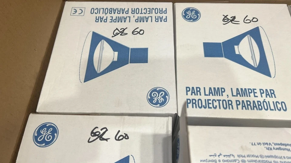 CP60 1000w Par Lamps Set of 6 GE 88551 GX16d Theatre Stage Lighting Parcan No1 - Image 3 of 4