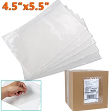 100-1000 Clear Adhesive Packing List Shipping Label Envelopes Pouches 4.5x5.5