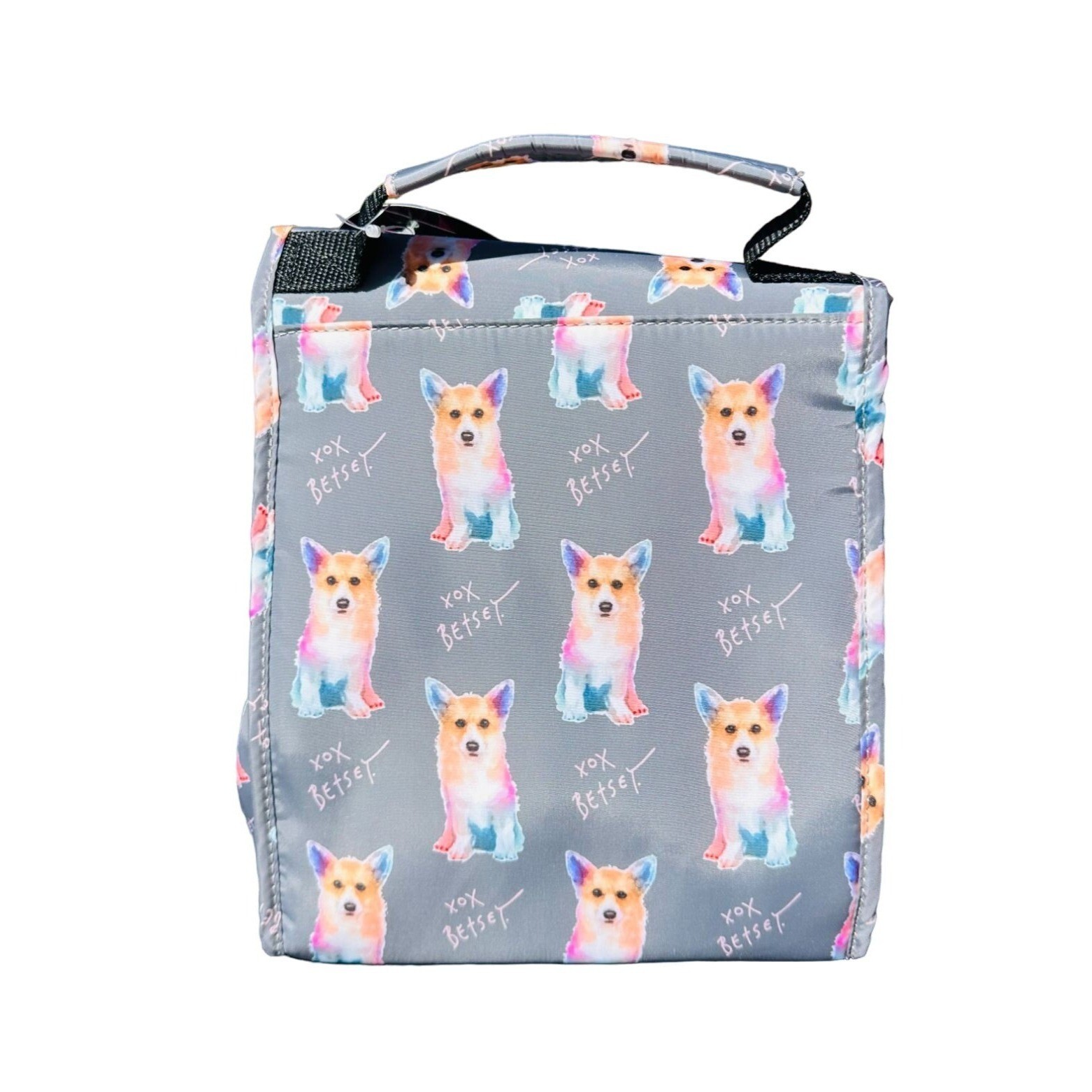 betsey johnson corgi lunch bag