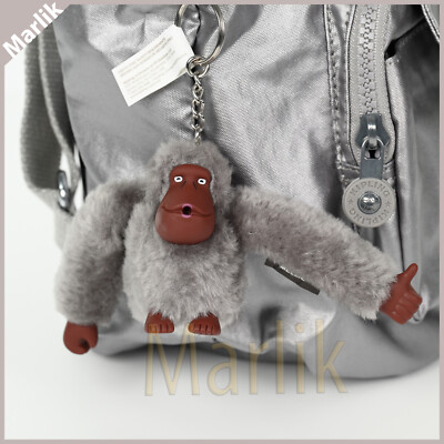 Genuine Kipling Queenie Backpack Smooth Silver Metallic KIB9H4 +