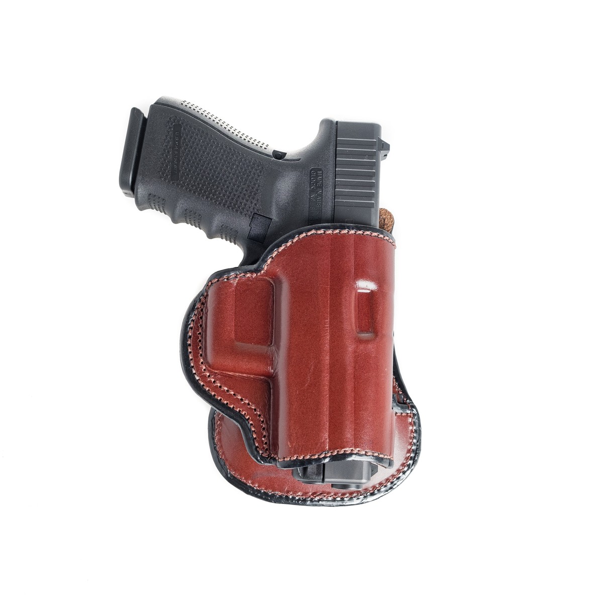 PADDLE LEATHER HOLSTER FOR SIG SAUER P229. OWB PADDLE ADJUSTABLE