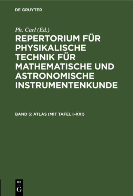 Atlas (Mit Tafel I-Xxi)