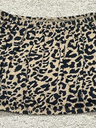 Hollister Womens/Juniors Shirt Sz Large Multicolor Animal Print Stretch Cropped - Picture 5 of 12