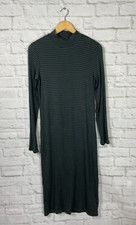 GAP Womens Striped Long Sleeve Ribbed Midi Dress Size Medium