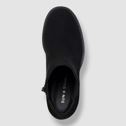 Zapato botines Sun + Stone para mujer negro con suela micro morghan tacón bloque talla 6 - Imagen 5 de 7