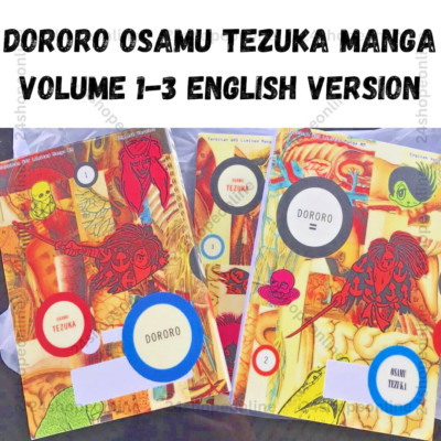 DORORO Osamu Tezuka Manga New Volume 1-3 English Version Comic Book -DHL Express