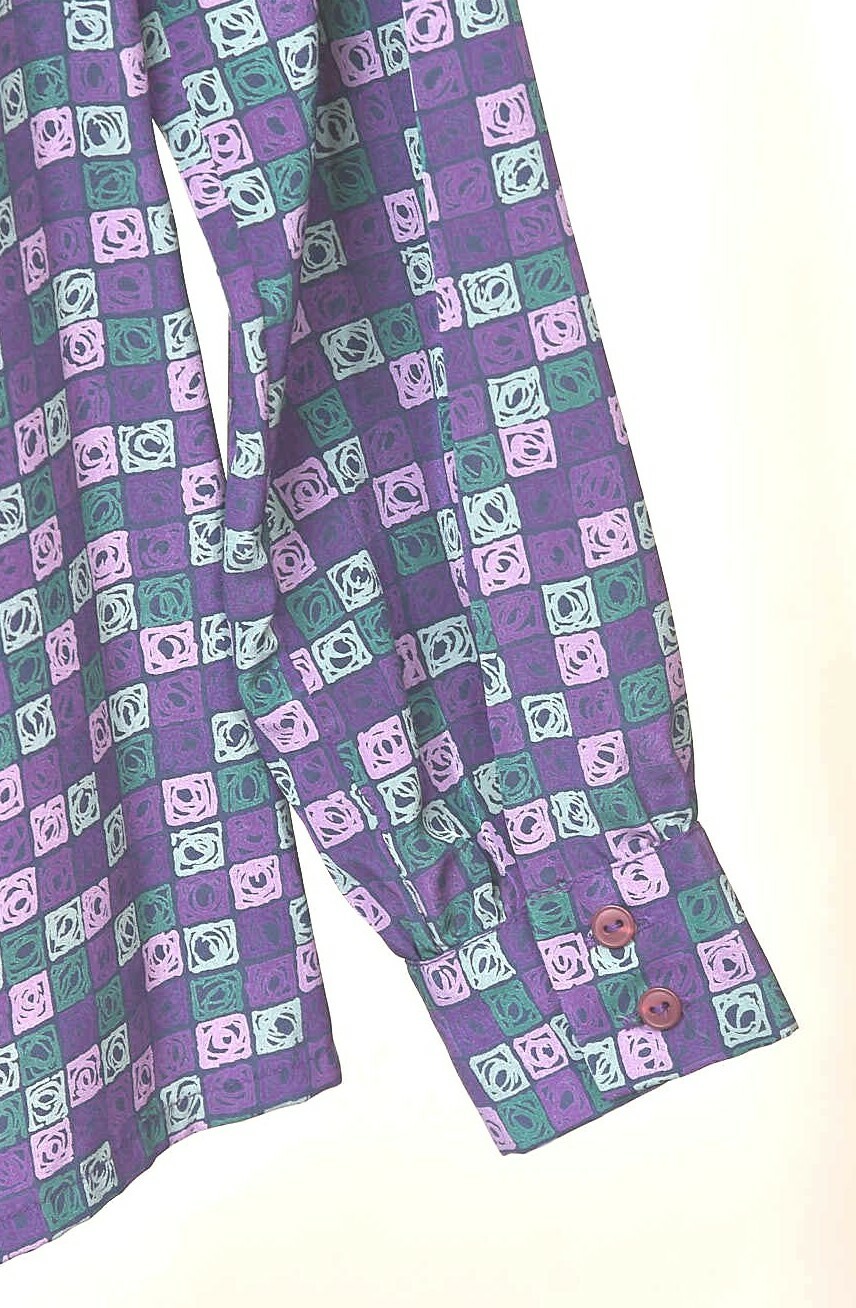 Pendleton Sophisticates Purple Geometric Print Lo… - image 7