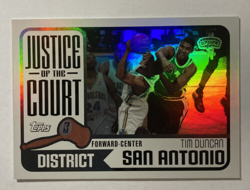 Tim Duncan 2002-03 Topps Justice of the Court Insert - Zdjęcie 1 z 2