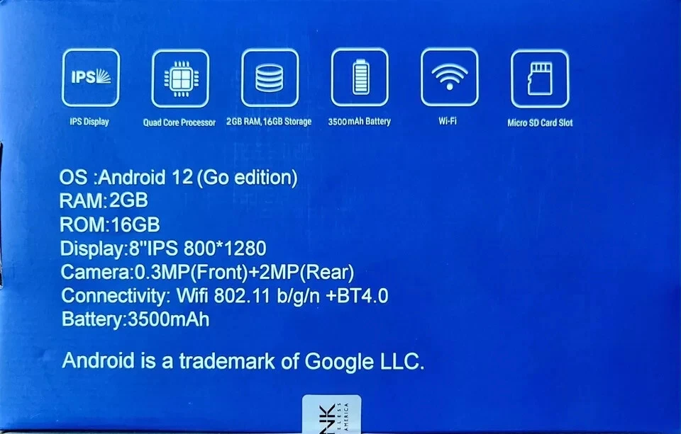 Brand New Sealed In Box QLink Scepter 8 Tablet - Image 2 of 4