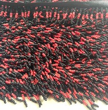 1x Yard Beaded Fringing Tassel Trim Width - Choose your Colour