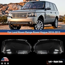 Pair Headlight Lens Cover Lampshade For Land Rover Range Rover L322 Vogue 10-13