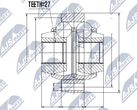 Nty Inner Cv Joint Right For Toyota Camry 96- Highlander 00 - Image 8