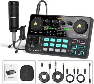 Maono Maonocaster LT AU-AM200-S1 Live Streaming und Podcast Kit