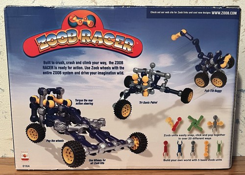 Kit de ruedas Zoob Racer 1999 vintage 39 piezas nuevo todavía sellado envío gratuito - Imagen 2 de 4
