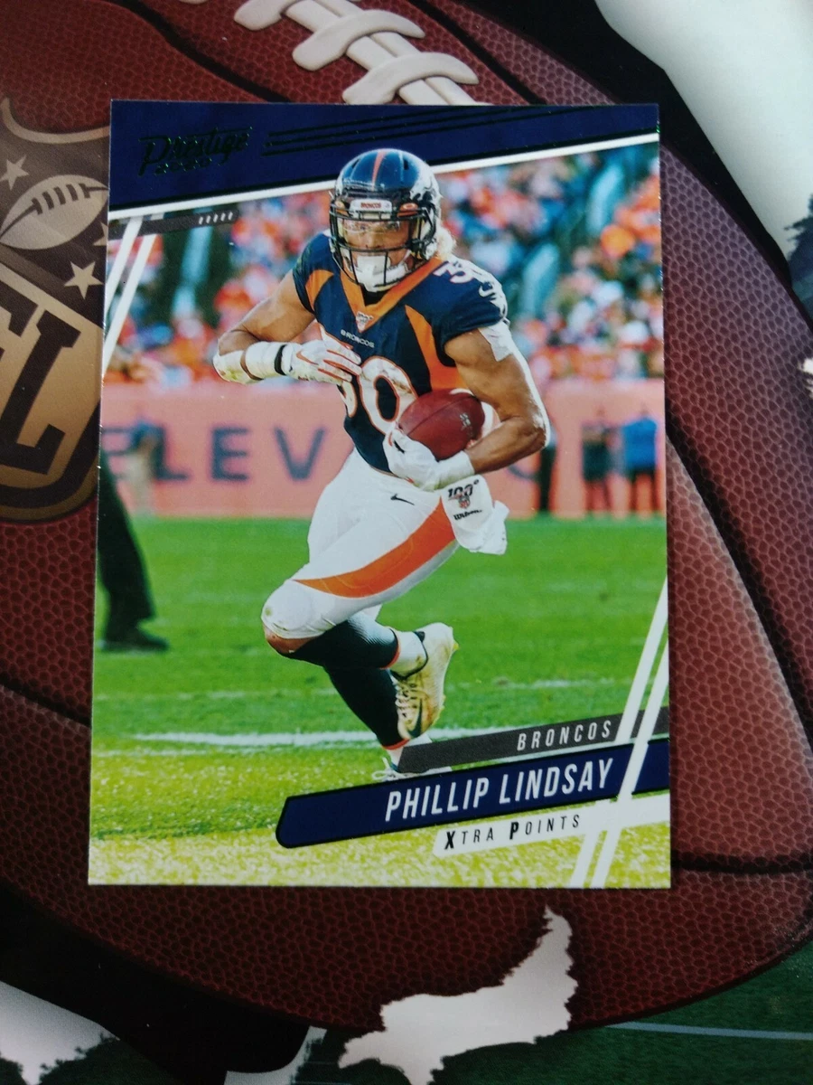 PHILLIP LINDSAY 2020 Prestige 32 Green Xtra Points DENVER BRONCOS