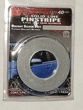 Illusions Inc. 409314 Pinstripe 40 X 14 Bright Silver Metallic Illusions Inc. 409314 Pinstripe 40 X 14 Bright Silver Metallic