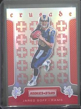 2016 Panini Rookies and Stars Red Crusade #39 Jared Goff No 52 of 99
