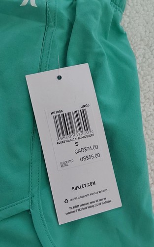 Hurley Boardshort Damen Größe Small Aqua 2,5" Taschen Strand Sommer Urlaub - Bild 9 von 10