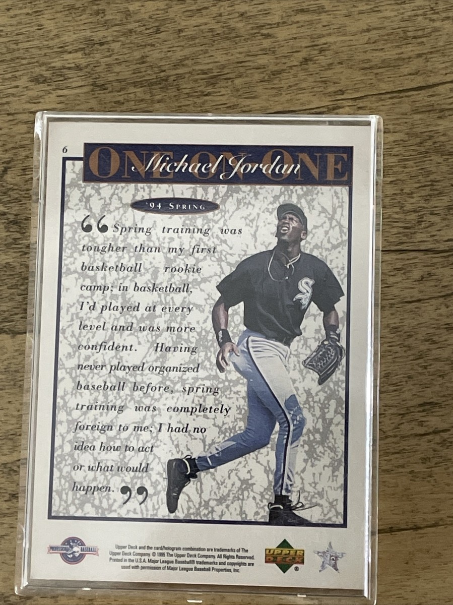 94 Spring Baseball Michael Jordan One On One | eBay