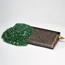 Duluth Forge FGB18-1 Vented Fire Glass Burner Chassis 18inch Black 210023