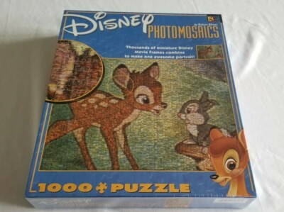 Disney's Bambi Photomosaics Jigsaw Puzzle Vintage 1000 Piece NEW
