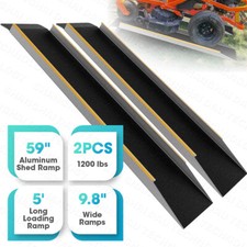 5FT Titan Ramps Shed Ramp Aluminum Loading Ramp 1200 Lbs 2 PCS for Pick up Law