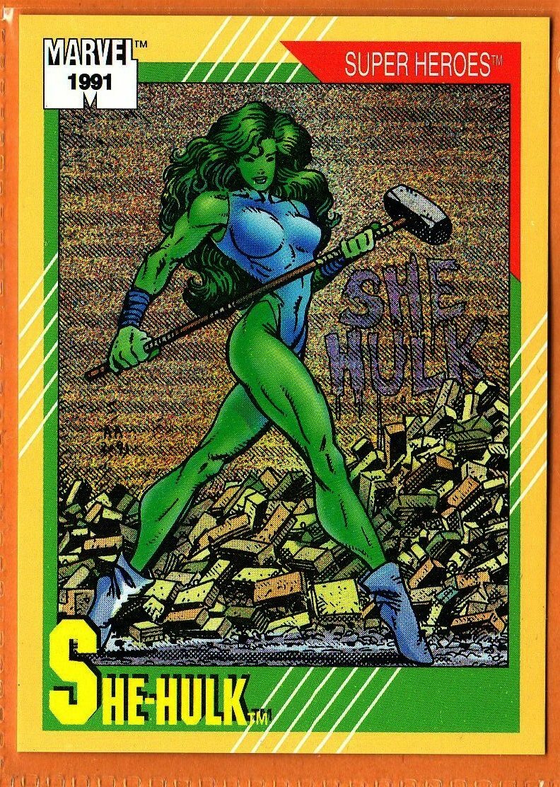 SHE-HULK(Super Heroes)1991 Marvel Impel Trading Card- #43 | eBay