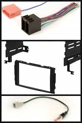 Double Din Car Stereo Radio Kit Combo for 2009 2010 2011 2012 Hyundai Santa Fe
