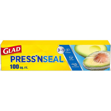 Glad Press'N Seal  Plastic Food Wrap - 100 sq ft: Clear, BPA-Free, Self-Stick