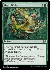 Beast Within 223 MTG Commander M3C Uncommon NP